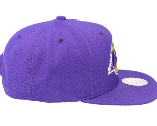 Snapback-Mitchell & Ness Los Angeles Lakers Team Ground 2.0 Purple Snapback -