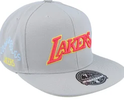 Fitted-Mitchell & Ness Los Angeles Lakers Til Dawn Fitted - Grey