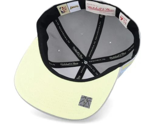 Fitted-Mitchell & Ness Los Angeles Lakers Til Dawn Fitted - Grey