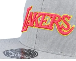 Fitted-Mitchell & Ness Los Angeles Lakers Til Dawn Fitted - Grey