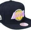 Snapback-Mitchell & Ness Los Angeles Lakers Top Spot Black Snapback -