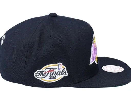 Snapback-Mitchell & Ness Los Angeles Lakers Top Spot Black Snapback -
