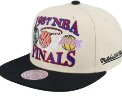 Snapback-Mitchell & Ness Los Angeles Lakers Vs. Boston Celtics Finals Remix Hwc Off /Black Snapback - White