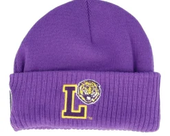 Discount Mitchell & Ness Louisiana State Tigers First Letterman Cuff - Purple