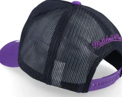Trucker-Mitchell & Ness Louisiana State Tigers Truck It Black/Purple Trucker -