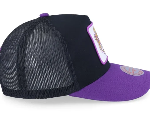 Trucker-Mitchell & Ness Louisiana State Tigers Truck It Black/Purple Trucker -