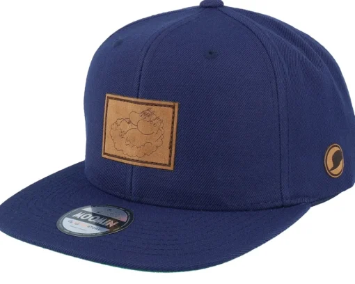 Sale Moomin Lovers Engraved Patch Snapback - Black