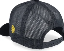 Trucker | Velvet Caps-Lucid Smile L&s Sweden Patch Black Velvet Trucker -