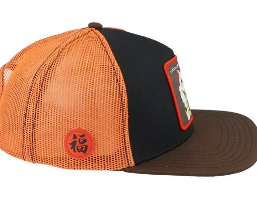 Trucker-Capslab Lucky Cat Red/Black/Brown Trucker -