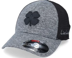 Hot Black Clover Lucky Heather Grey/black Mesh/black Trucker -
