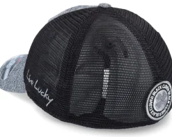 Hot Black Clover Lucky Heather Grey/black Mesh/black Trucker -
