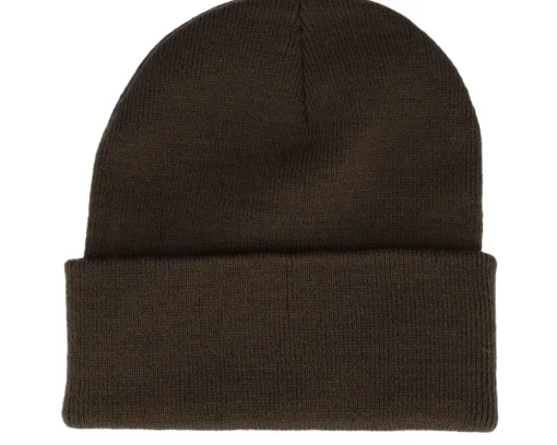 Cuff Beanies-Public Domain Lunch Atop A Skyscraper Beanie Chocolate Cuff - Brown
