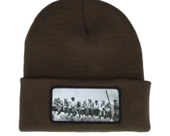 Cuff Beanies-Public Domain Lunch Atop A Skyscraper Beanie Classic Cuff - Pink