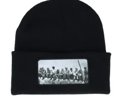 Cuff Beanies-Public Domain Lunch Atop A Skyscraper Beanie Classic Cuff - Pink