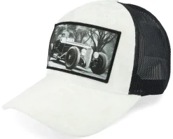 Trucker | Velvet Caps-Calza Pennello Luxury Hot Rod Velvet /Navy A-frame Trucker - Green