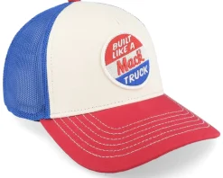 Trucker-American Needle Mack Truck Twill Valin Patch Ivory/Red/Royal Trucker -