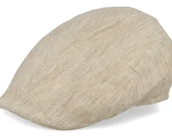 Flat Caps-MJM Hats Maddy Nappa Wax Flat Cap - Brown