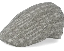 Flat Caps-MJM Hats Maddy Nappa Wax Flat Cap - Brown