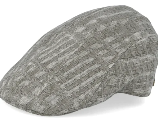 Flat Caps-MJM Hats Maddy Nappa Wax Flat Cap - Brown