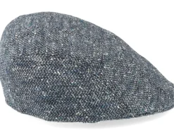New MJM Hats Maddy Virgin Wool Blue Flat Cap -