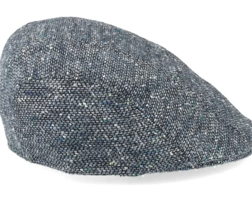 New MJM Hats Maddy Virgin Wool Blue Flat Cap -