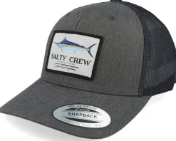 Trucker-Salty Crew Marlin Mount Retro Dark Heather Grey Trucker -