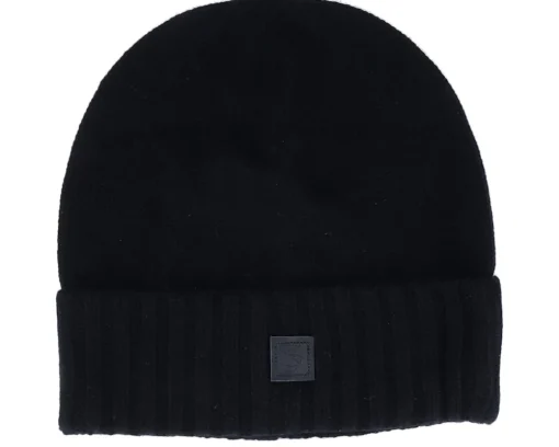 Cuff Beanies-Strøm & Borg Marstrand Black Cuff -
