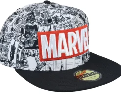 Snapback-Difuzed Marvel Classic Logo Grey Snapback -
