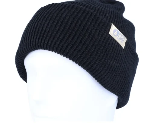 Cuff Beanies-Picture Mayoa Beanie Black Cuff -