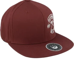 Outlet Bearded Man MC Patch Maroon Fitted -