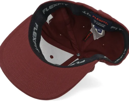 Outlet Bearded Man MC Patch Maroon Fitted -