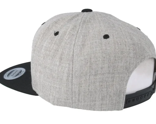 Snapback-Born To Ride MC Skull Patch Grey/Black Snapback -