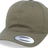 Adjustable-Yupoong Medium Structured Curved Olive Adjustable -