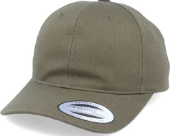 Adjustable-Yupoong Medium Structured Curved Olive Adjustable -