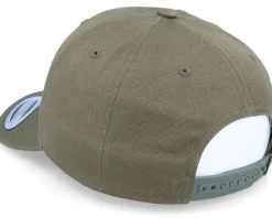 Adjustable-Yupoong Medium Structured Curved Olive Adjustable -