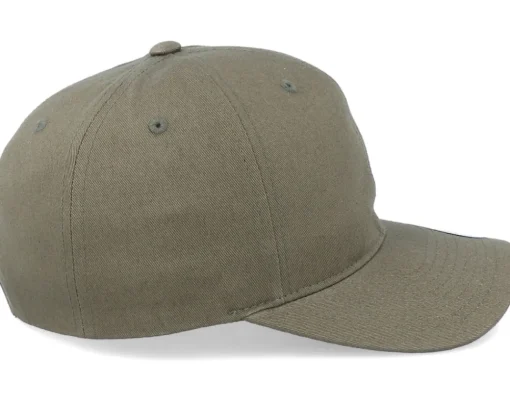 Adjustable-Yupoong Medium Structured Curved Olive Adjustable -