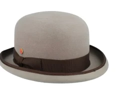 Bowler Hats-Mayser Melone Wobra Taupe Bowler -