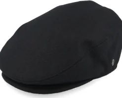 Fashion Jaxon & James Melton Wool Black Snap Cap -
