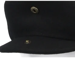 Fashion Jaxon & James Melton Wool Black Snap Cap -