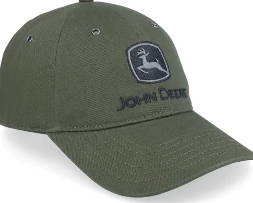 Dad Cap-John Deere Mens Cap Olive Dad Cap -