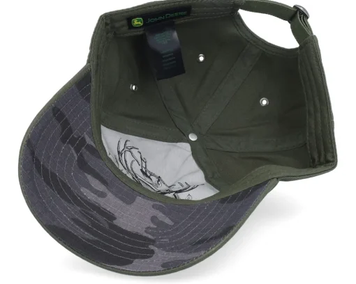 Dad Cap-John Deere Mens Cap Olive Dad Cap -