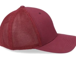 Blanks-Flexfit Mesh Maroon Trucker -