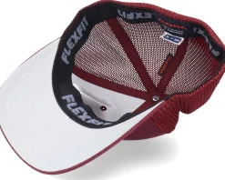 Blanks-Flexfit Mesh Maroon Trucker -