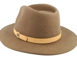Fedora-Brixton Messer Desert Palm/Natural Fedora - Brown