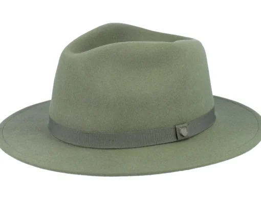 Fedora-Brixton Messer Packable Olive Surplus Fedora -