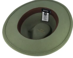 Fedora-Brixton Messer Packable Olive Surplus Fedora -