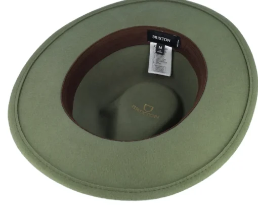 Fedora-Brixton Messer Packable Olive Surplus Fedora -