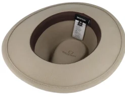 Best Brixton Messer Packable Timberwolf/Light Brown Fedora -