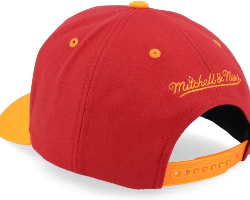 Adjustable-Mitchell & Ness Miami Heat All In 2.0 Pro /Yellow Adjustable - Red