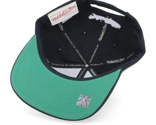 Sale Mitchell & Ness Miami Heat Conference Patch Black Snapback -